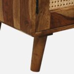 Arnav Sheesham Wood Utility Cabinet With Shelves In Walnut Finish - Image 4